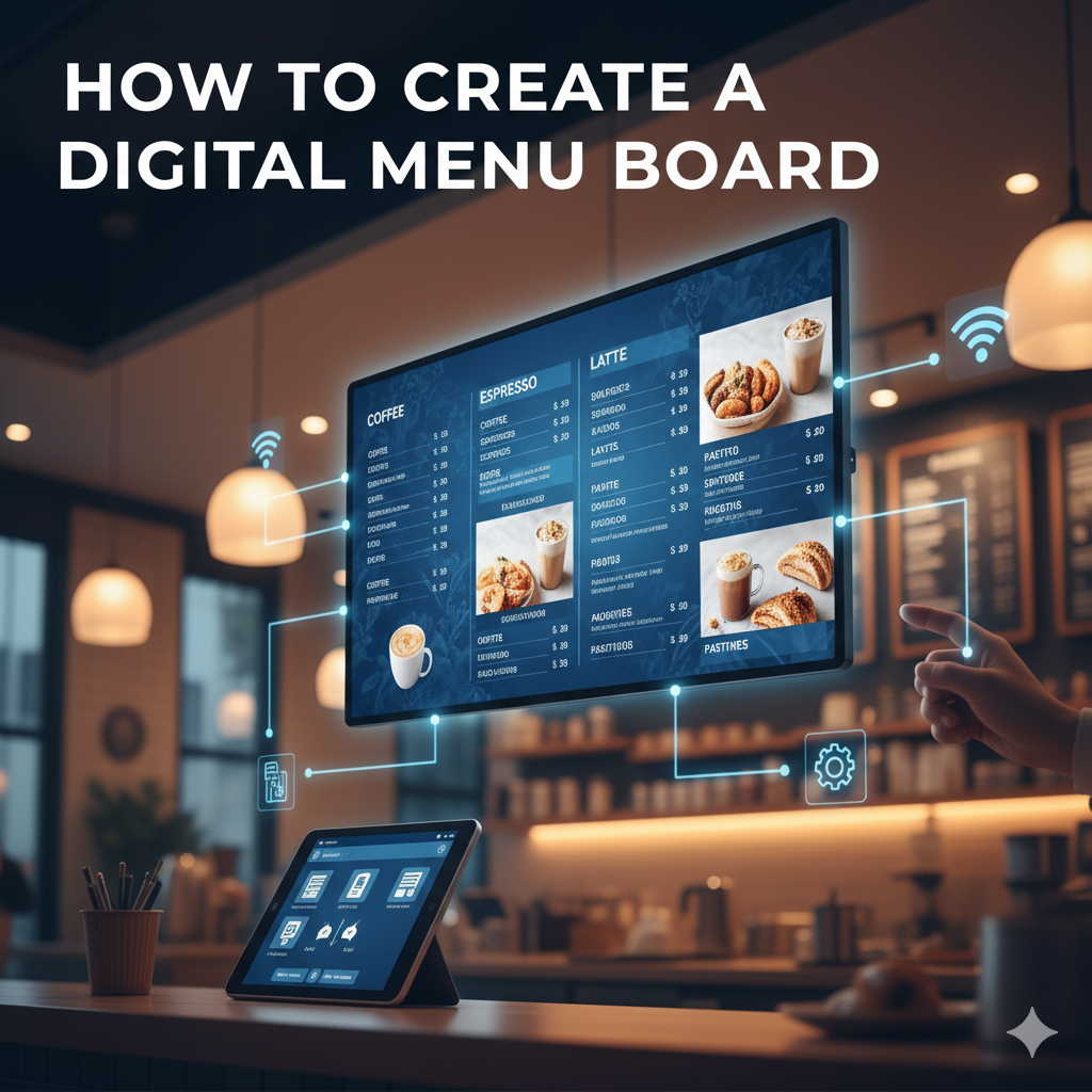 How To Create a Digital Menu Board