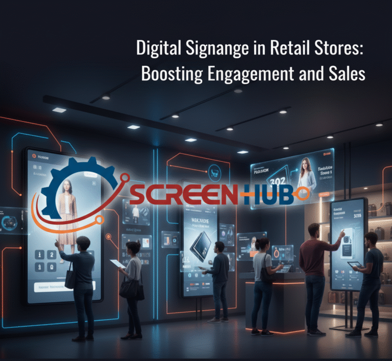 In Store Screens Digital Signage in Retail Stores : Boosting Engagement and Sales ...