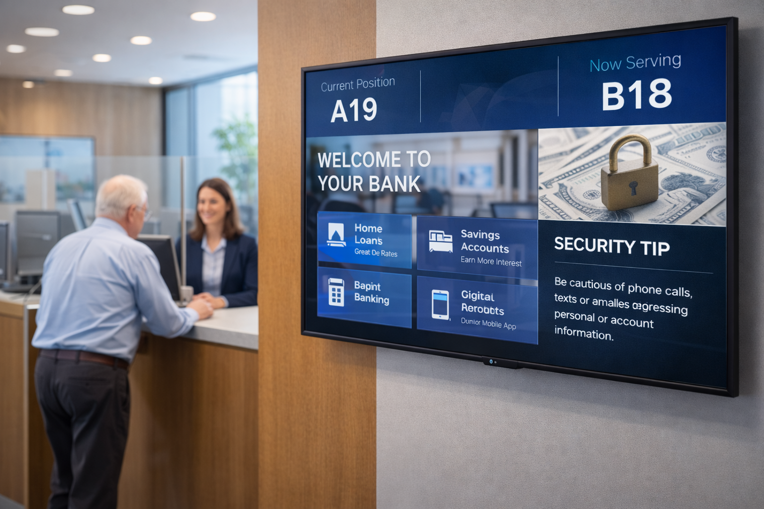 What Is Digital Signage for Banks?