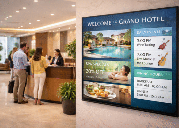 What Is Digital Signage for Hotels?